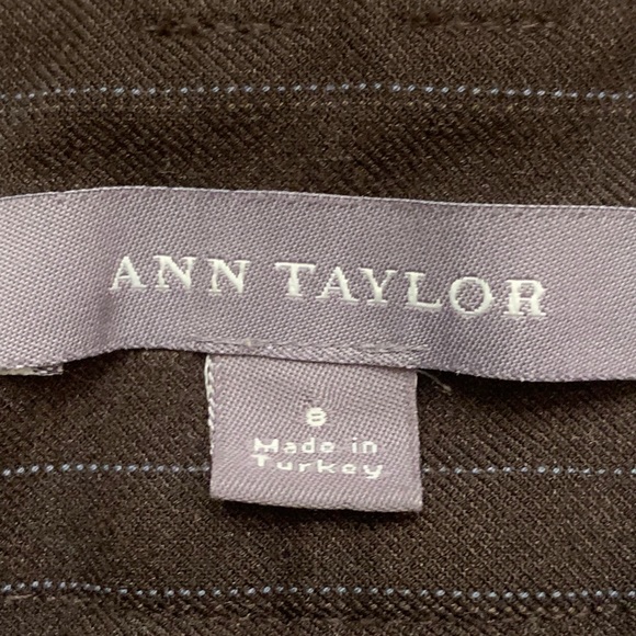 Pinstripe pants Brown size size 8 - Picture 3 of 6